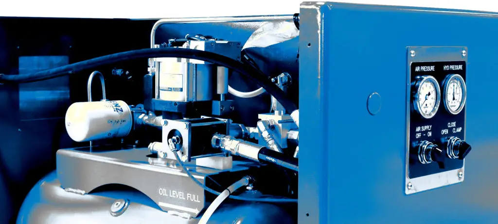 Electric Hydraulics by the Electric Hydraulic Control System (EHCS), Which Monitors The Status Of and Provides Touch Screen Control of the Filter Press Hydraulics.